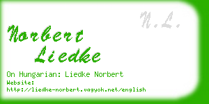 norbert liedke business card